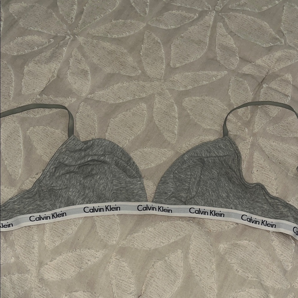 Calvin Klein Charcoal Bralette